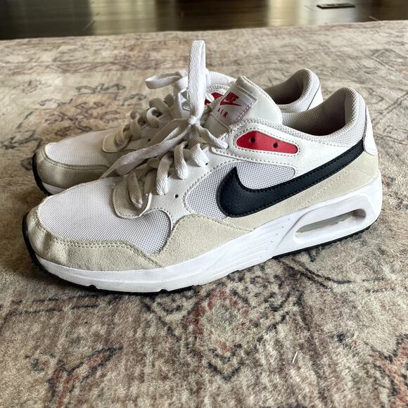 Nike Air Max SC 'White University Red' Suede Leather Sneakers Men's Size 9 GUC - Picture 6 of 11